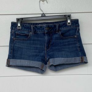 American Eagle Super Stretch Midi Jean Shorts 4